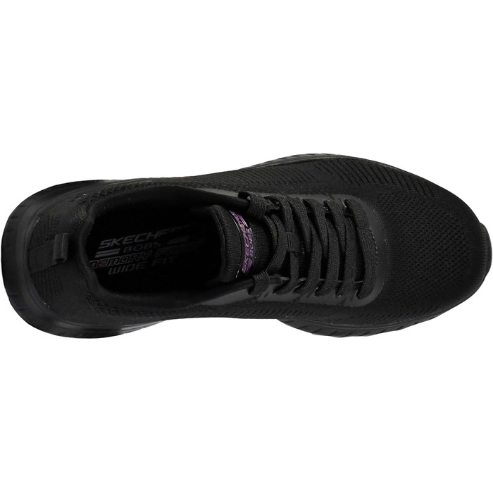 Жіночі кросівки Skechers Bob's Squad Chaos Face-Off, бежевий колір, текстиль (розмір 42 EU, Wide Fit, Black Engineered Knit Trim)