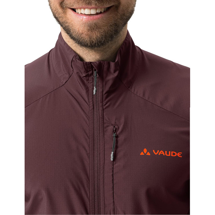 Чоловіча велосипедна куртка VAUDE Kuro Air, помаранкова (dark oak), розмір S
