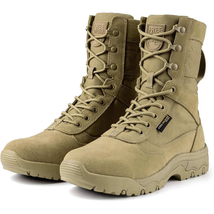 Черевики тактичні чоловічі FREE SOLDIER, пісочний колір, 41 EU