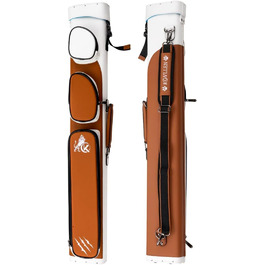 Чохол для більярдних куль KONLLEN, ручної роботи, 6 відділень, 2 кийки, 4 аксесуари, 6 кольорів, коричневий