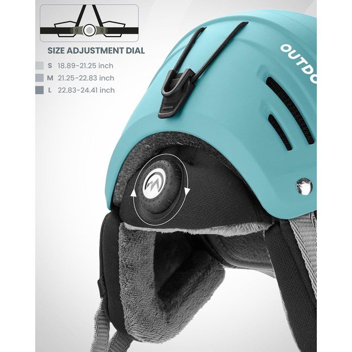 Універсальний лижний шолом OutdoorMaster Kelvin II з вентиляцією для чоловіків, жінок і підлітків, для катання на лижах та сноуборді