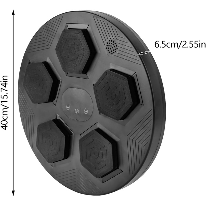Електронна музична боксерська машина ACROSSPART з Bluetooth, настінна, для дорослих, регульована швидкість