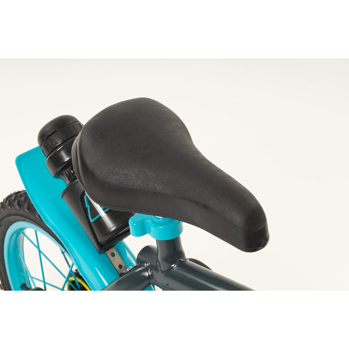 Дитячий велосипед Kinderfahrrad Blue Ice 16 дюймів зі стабілізаторами та пляшкою для води, 5-7 років