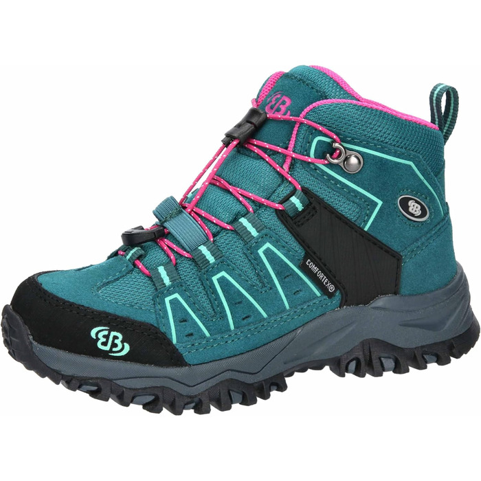 Дитячі трекінгові черевики Brütting Mount Pinos (39 EU) - Petrol Pink Turquoise