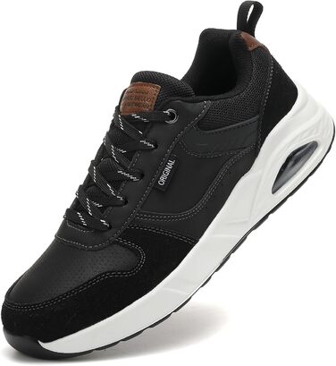 Sneaker TARELO для чоловіків: кросівки з повітряною подушкою, спортивні, зручні, дихаючі, легкі, для тенісу, зелені (чорні), 46 EU