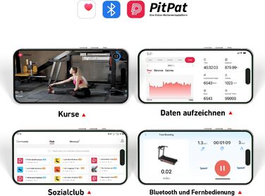 Біговий тренажер DeerRun з підтримкою High-Tech пристроїв, 158 кг, APP-керування, 2573W, складний, з курсами та мультиплеєр, фіолетовий