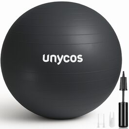 Фітбол Unycos 55/65/75 см: фітнес, йога, баланс, пілатес | з насосом, анти-burst, BPA-Free