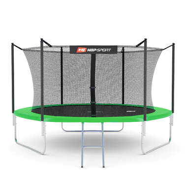 Батут Hop-Sport 10ft (305см) зелений з внутрішньою сіткою