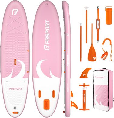 Надувний SUP дошка FBSPORT для сапсерфінгу, 335x84x15 см, рожева (з аксесуарами)