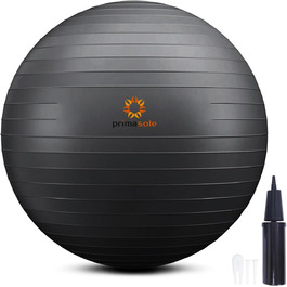 Фітбол Primasole Balance Ball 75 см, чорний - для фітнесу та йоги