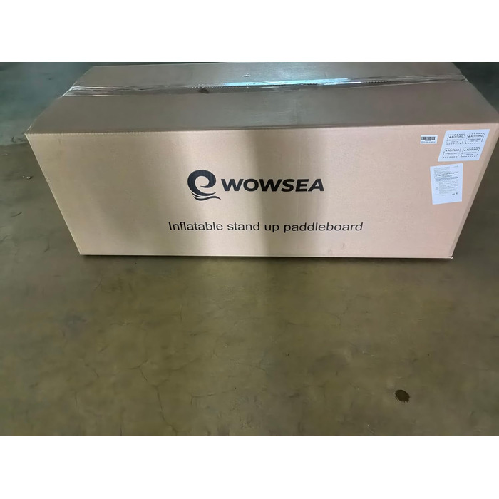 WOWSEA SUP дошка надувна гоночна 426/385 см, з кріпленням для камери, для змагань та відпочинку (пісочний)