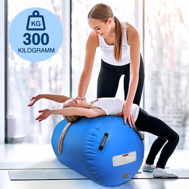 Надувний гімнастичний рол Airtrack 100/120 см для йоги, фітнесу та тумблінгу