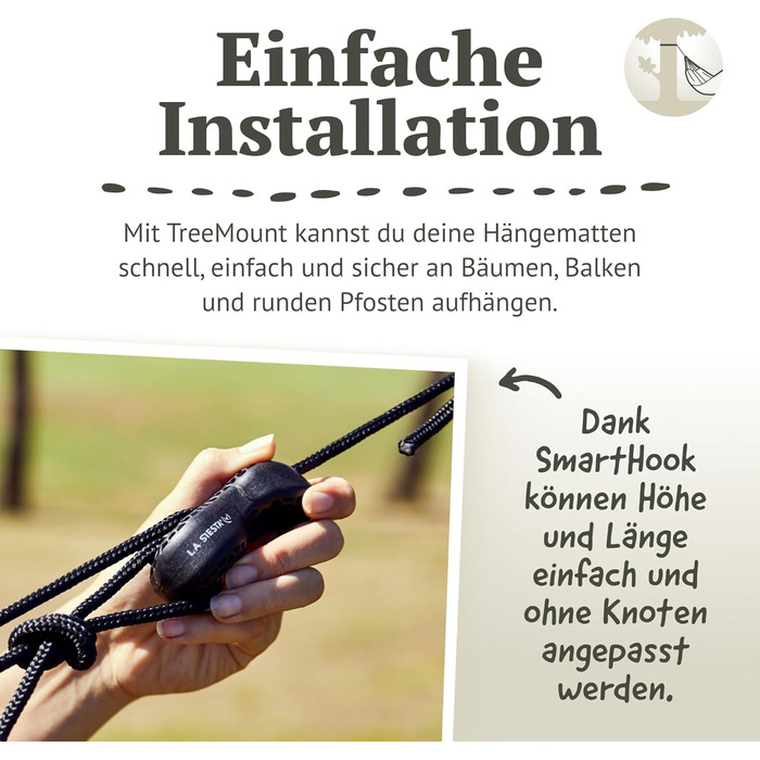 Гамак LA SIESTA® Brisa: ручної роботи з Колумбії, 160 см, для дому та відпочинку на природі