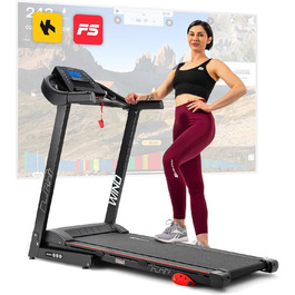 Бігова доріжка Hop-Sport HS-1000LB для дому, електрична, складана, швидкість 0.8–14 км/год, двигун 2,0 к.с., транспортні ролики, до 150 кг