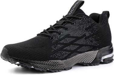 Кросівки Hitmars для чоловіків та жінок: спортивні, для бігу, повсякденні, сірі та чорні, 36-48 EU