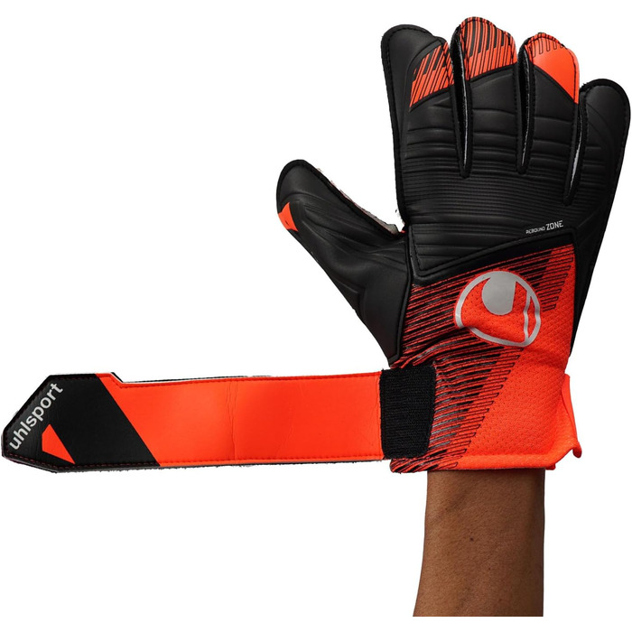 Воротарські рукавички Uhlsport Starter Resist+ для юніорів, унісекс, флуоресцентно-оранжеві/чорні/білі, футбольні