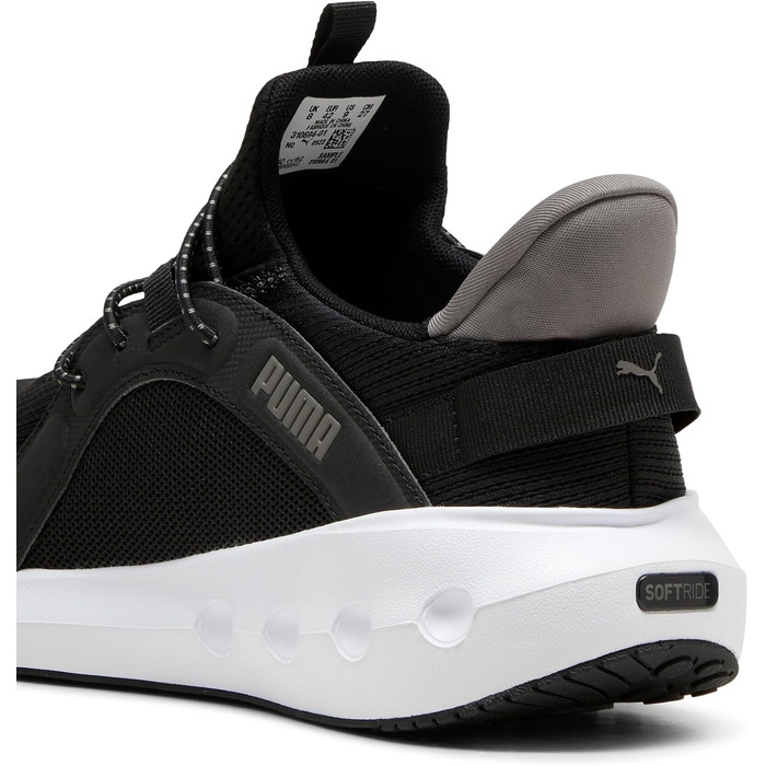 Кросівки для бігу Puma Softride Carson Sliptech унісекс, чорні/білі, розмір 44 EU