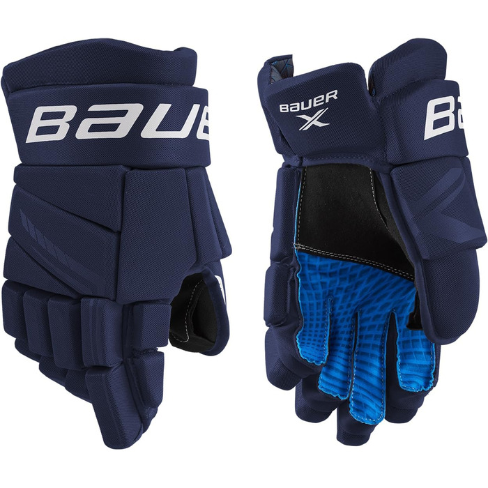 Хокейні рукавички Bauer S21 X Intermediate, чорні/білі, розмір 12