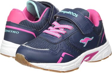 Дитячі спортивні черевики KangaROOS K-NI Lucky для залу, 37 EU, темно-синій/рожевий