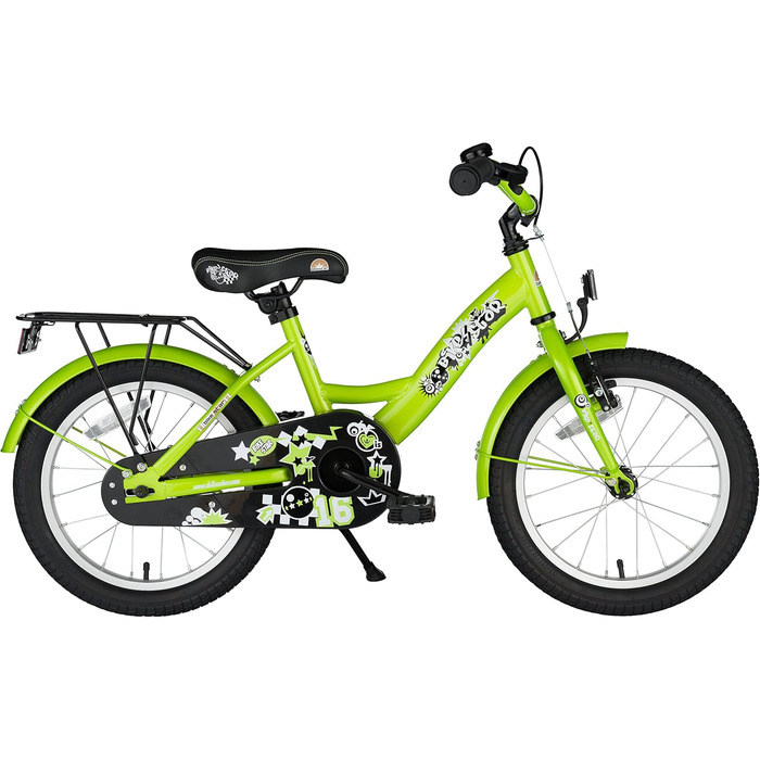 Дитяче велосипед BIKESTAR 16 дюймів для дівчаток та хлопчиків 4-5 років | Класичний дизайн | Без ризику тестування