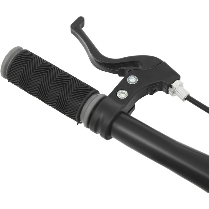 Дитячий велосипед 16 дюймів для дітей 5-8 років, регульований за висотою, з підставками та LED-ліхтариками, сірий