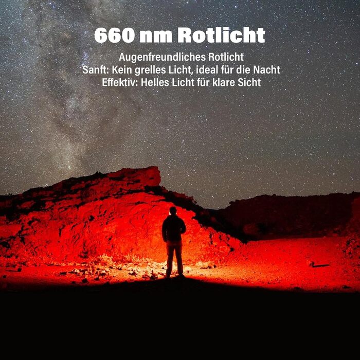 Налобний ліхтар Sofirn H35R з LED та червоним світлом 660nm, 1500 люмен, 10 режимів, водонепроникний IP68, для бігу, риболовлі та інших активностей