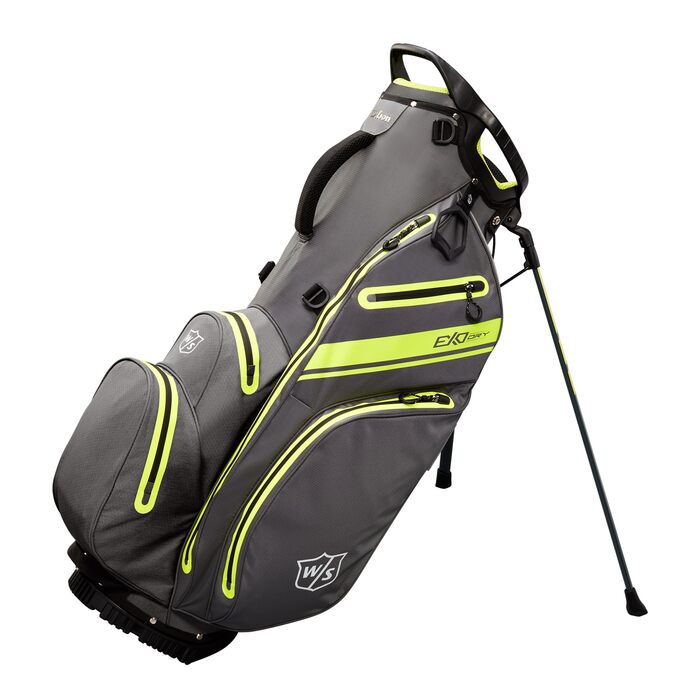 Сумка для гольфу Wilson WS EXO Dry Stand Bag, сіра/жовта/срібна