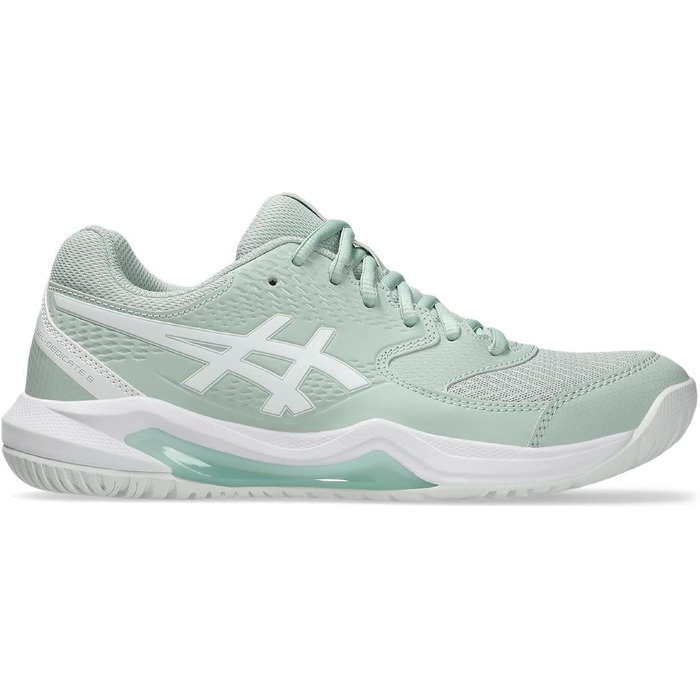 Жіночі тенісні кросівки ASICS Dedicate 8 Біло-срібні (37.5 EU, Lichen Rock White)