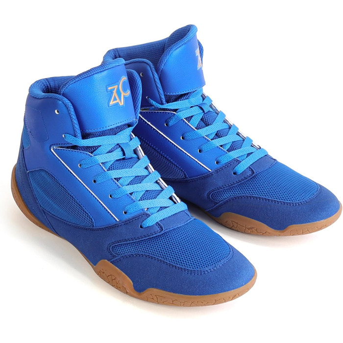 Чоловічі боксерські та спортивні черевики ZVC для боксу, фітнесу та пауерліфтингу (45 EU, Синій)