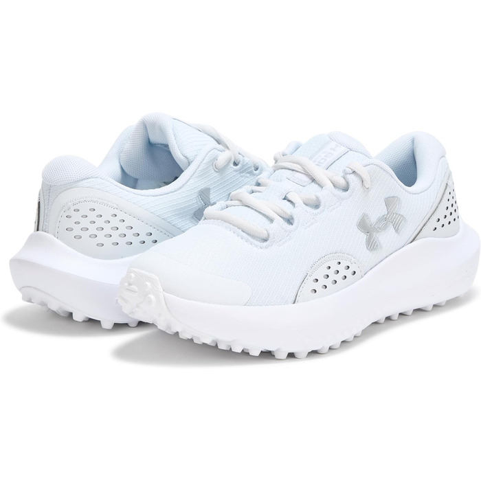 Жіночі гольф-кеди Under Armour Surge, 41 EU, сірий, білий, металевий срібло