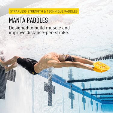 Лопатки для плавання Finis Manta, тренувальні, пластикові