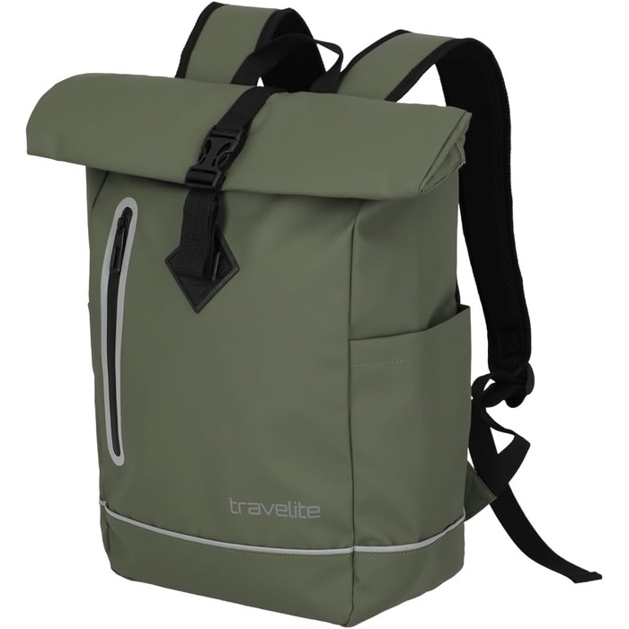 Водонепроникний рюкзак Travelite Rolltop для велосипеда та повсякденного використання, 19 л, з відбивачами, 48 см