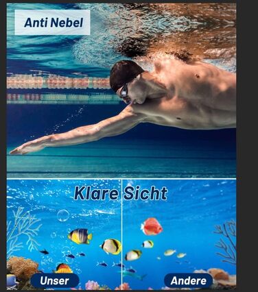 Шолом для плавання Zerhunt: чоловічий, жіночий, дитячий. Антизапітніння, захист від УФ. Для занять водним спортом. Подарунок для чоловіків, жінок, дівчаток та хлопчиків 10+