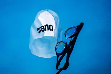 Окуляри для плавання Arena Cobra Original Swipe Mirror (NS AQUA-BLACK) - дзеркальні, антифог, UV-захист, 4 носики