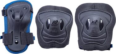 Дитячі роликові ковзани K2 Raider Pro Pad сині, XS, комплект із захистом (наколінники, налокітники, захист на зап'ястя)