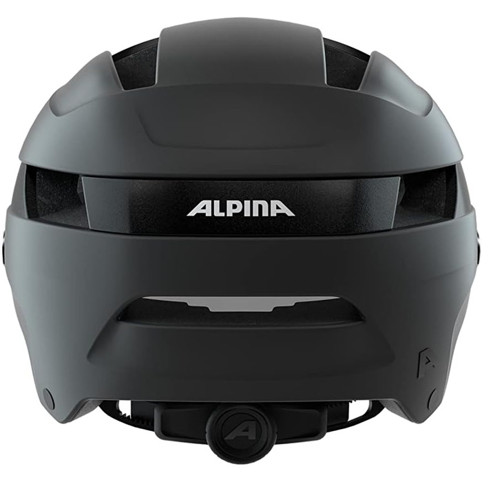 Велошолом Alpina Black Matt, матовий чорний, розмір 55-59 см
