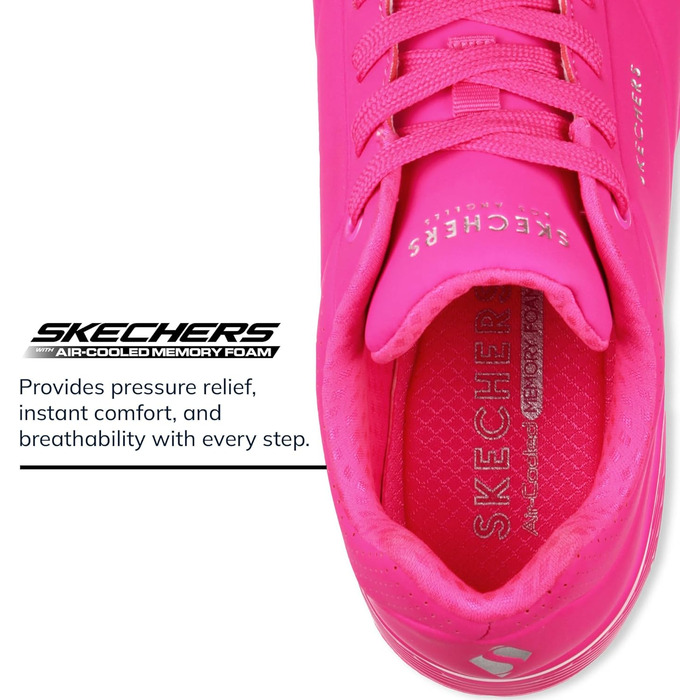 Кросівки жіночі Skechers UNO Night Shades Hot Pink 40 EU Durabuck