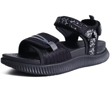 Сандалі жіночі KuaiLu Trekking ортопедичні для туризму та спорту. Літні відкриті сандалі на липучці, розмір 39 EU, чорні