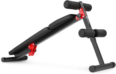 Складана лавка для тренувань Marbo Sport MH-L104 2.0, чорна, виробництво ЄС