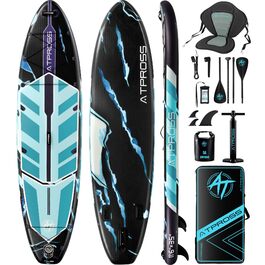 Надувне SUP-борд (305 x 91 см) з аксесуарами та рюкзаком, блакитний колір, з сидінням