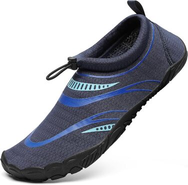 Чоловічі та жіночі аквашузи Mishansha для плавання та відпочинку на воді, чорно-морського кольору (37 EU)