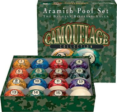 Більярдні кулі Aramith Camouflage, набір для пулу, преміум якість