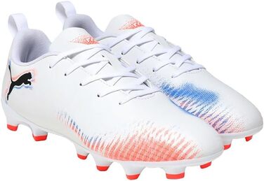 Дитячі футбольні бутси PUMA Future 8 Play FG/AG Jr - біло-червоно-чорні