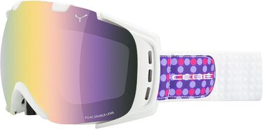 Гірськолижні окуляри Cébé Origins M фіолетові з золотистим дзеркальним склом Light Rose Flash Gold