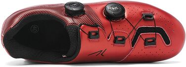 Велотуфлі для чоловіків та жінок SPD/SPD-SL/Look Delta: MTB, шосе, крос-кантрі. Дихаючі, білі (червоні), 39 EU