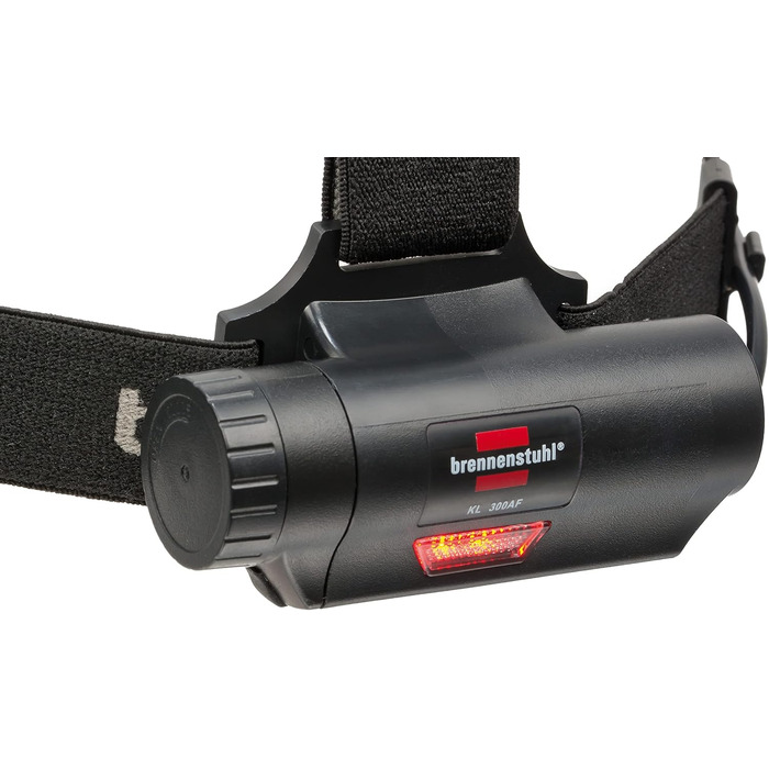 Бренненштуль LED налобний ліхтар LuxPremium KL 251 AF з акумулятором, червоним світлом (250лм, IP44, CREE-LED, до 40 годин роботи, USB-C кабель), чорний