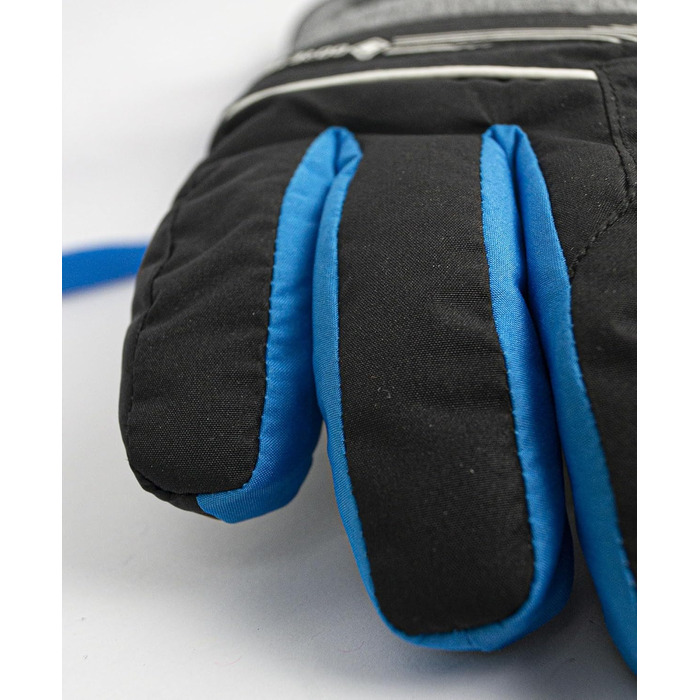 Дитячі гірськолижні рукавички Reusch Gore-TEX, водонепроникні та дихаючі, чорний/синій, розмір 6.5