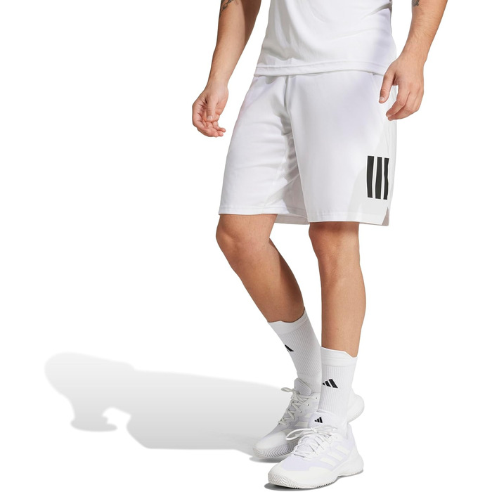Чоловічі тенісні шорти Adidas Club 3-Streifen білі, розмір L