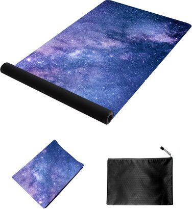 Yogamat Nuveti з натуральної замші та каучуку, 183x61 см, для йоги, пілатесу та фітнесу, з сумкою