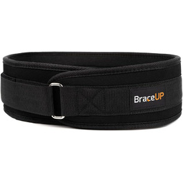 Пояс для важкої атлетики BraceUP – 10 см, для фітнесу, присідань, станової тяги, пауерліфтингу, захист спини, 92-104 см